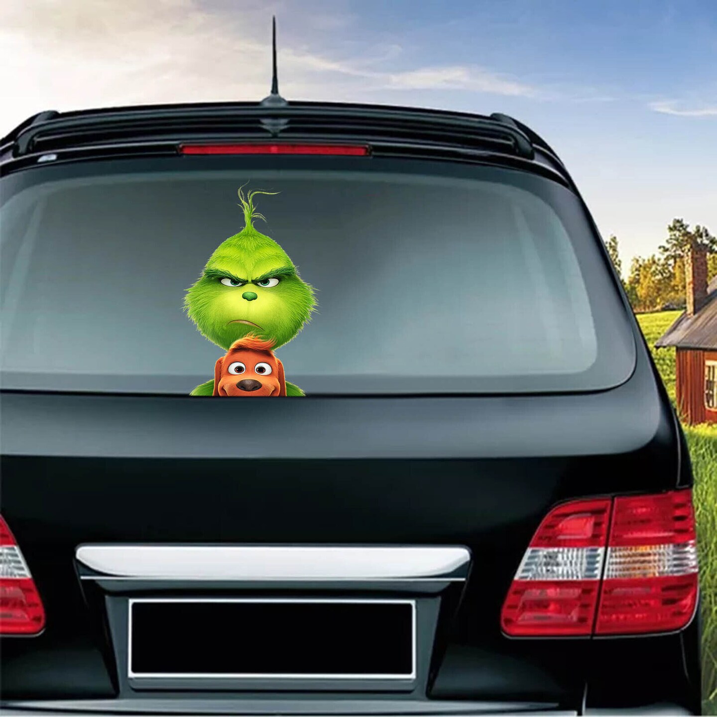 Kitcheniva Christmas Grinch Car Window Sticker Decoration Assorted Designs