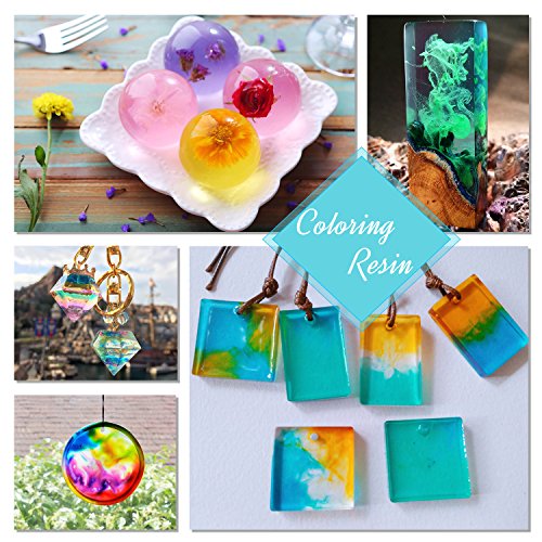 UV Resin - 200g Crystal Clear Ultraviolet Curing UV Resin for DIY Jewelry Making, Craft Decoration - Hard Transparent Glue Solar Cure Sunlight Activated Resin for Casting &#x26; Coating