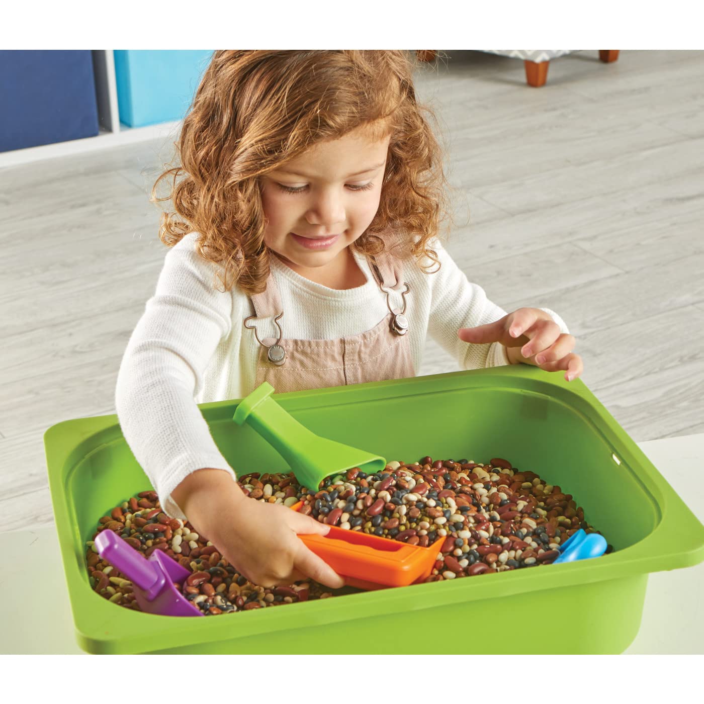 Helping Hands Sensory Scoops, 4 Pieces, Ages 3+, fine Motor Skills Toys for Children, Toddlers bin, Tool Set