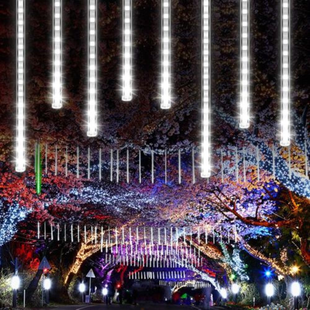 Kitcheniva 192 LED Meteor Shower Lights Christmas Hanging Decoration