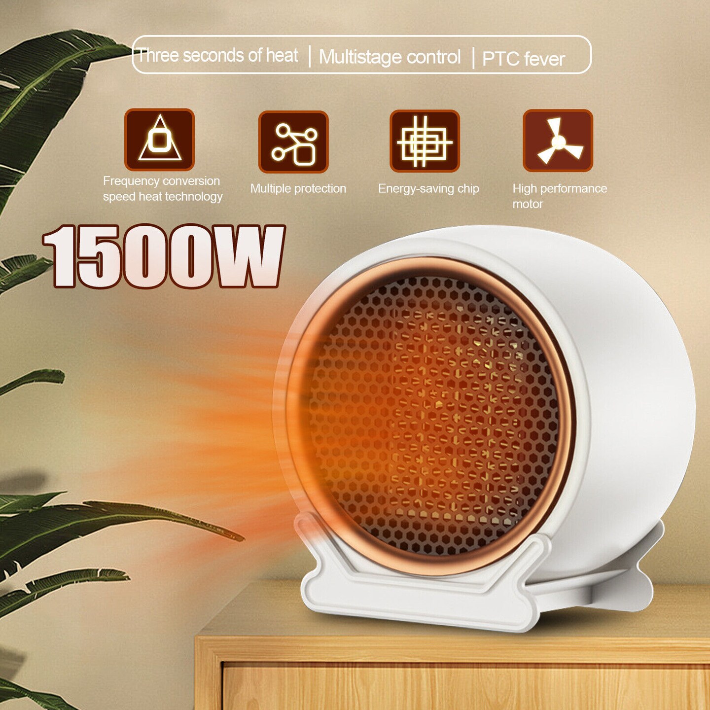 Portable Electric Space Heater Garage Hot Air Fan.
