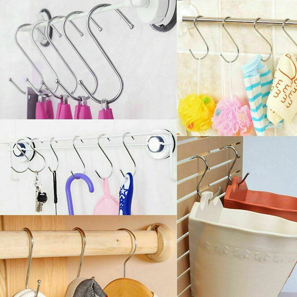 S Shaped Hanging Hooks Stainless Steel Hooks.