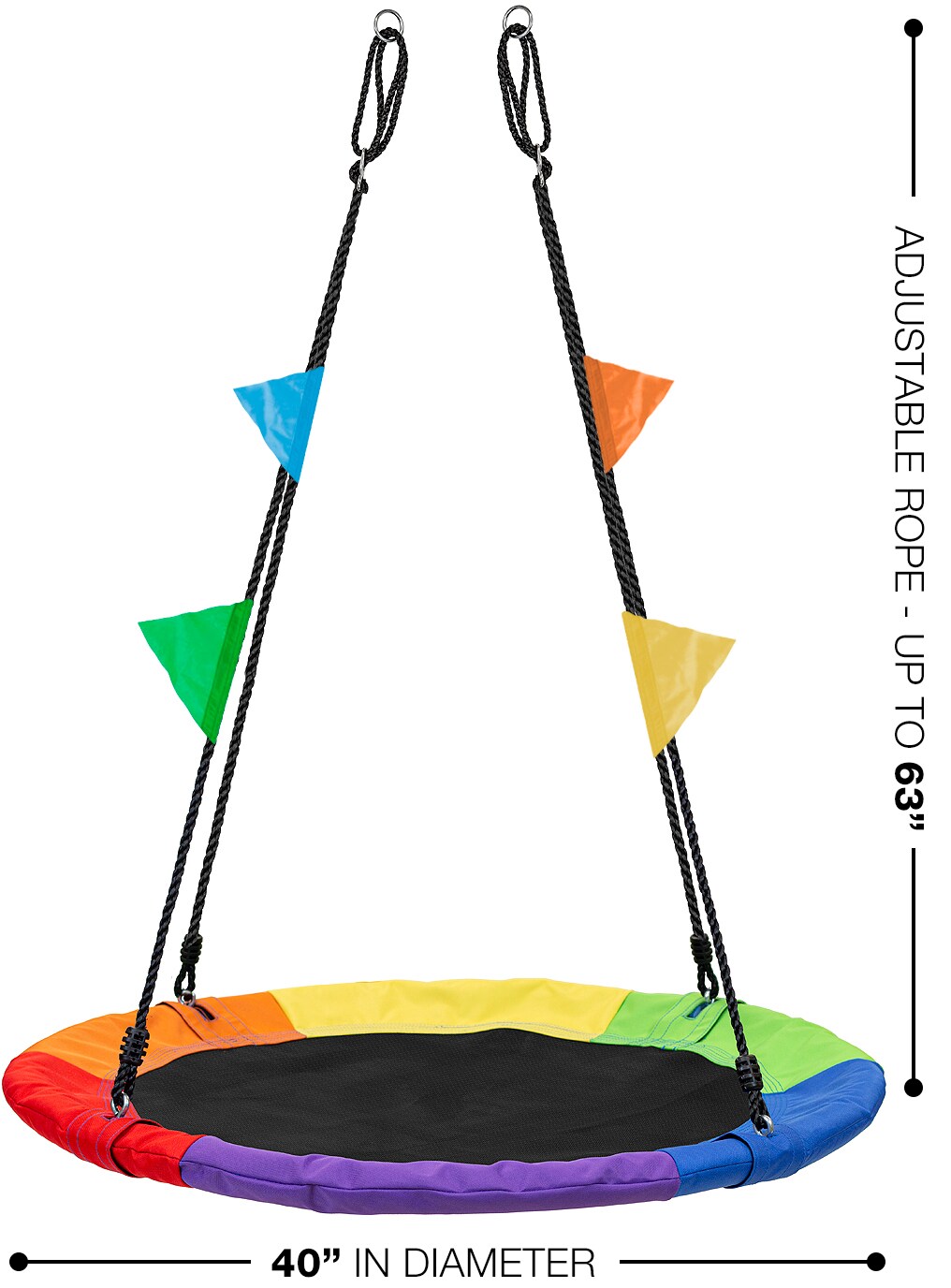 Sorbus Fabric Spinner Swing
