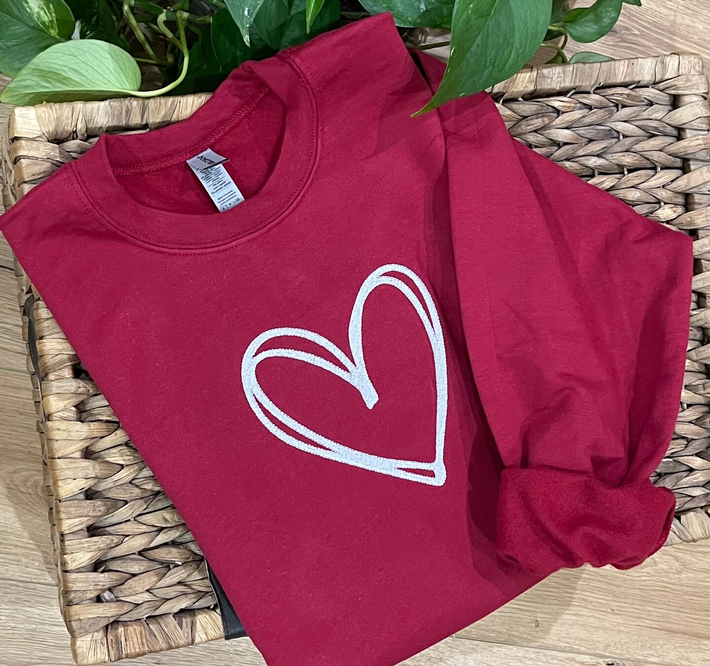 Valentine sweatshirt; personable embroidered sweatshirt; Custom Valent – Mr Embroidery  Gifts