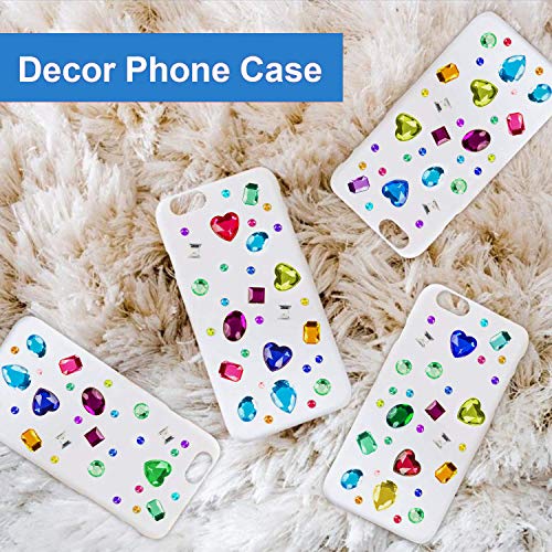 1141 Pieces Rhinestone Stickers Self-Adhesive, Gems for Crafts Bling Jewel Crystal Stickers for DIY Craft Nail Body Makeup Festival