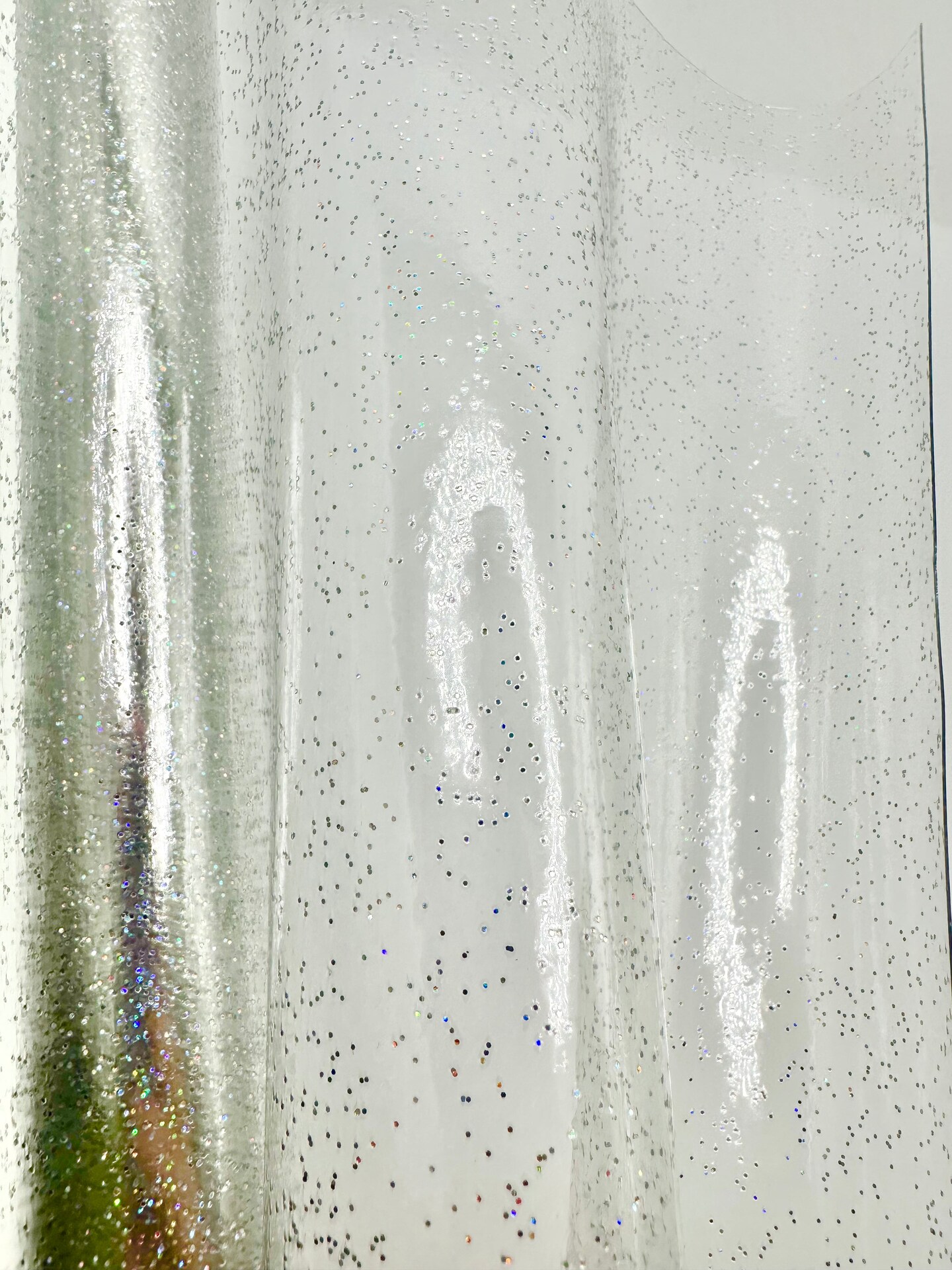 Clear Light Glitter Jelly Vinyl