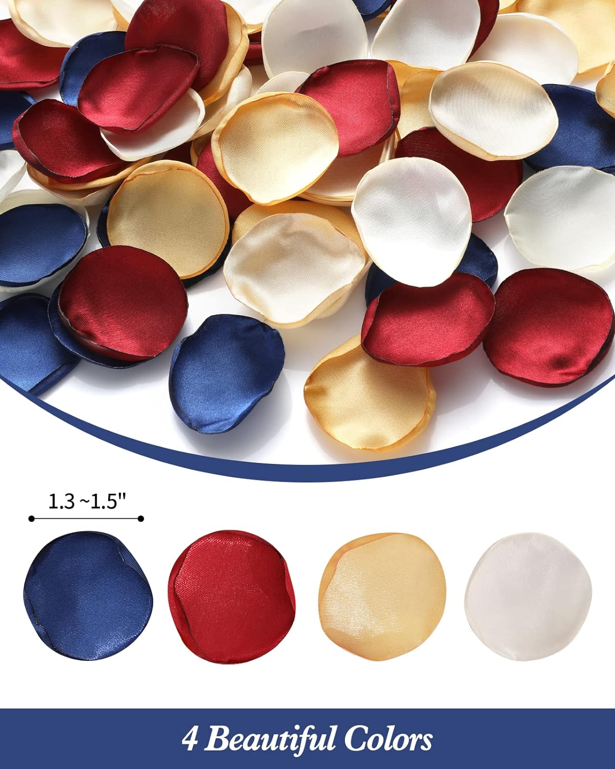 400PCS Silk Rose Petals Navy Blue Burgundy Wedding Supplies Flower Girl Basket Table Aisle Runner Party Dinner Bridal Shower Decoration