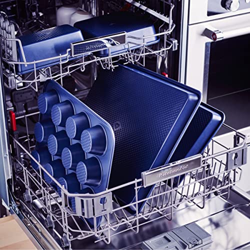Bakeware Diamond Infused Ceramic Nonstick, 8&#x22; Square Cake Baking Pan, Dishwasher and Freezer Safe, PFAS-Free, Blue
