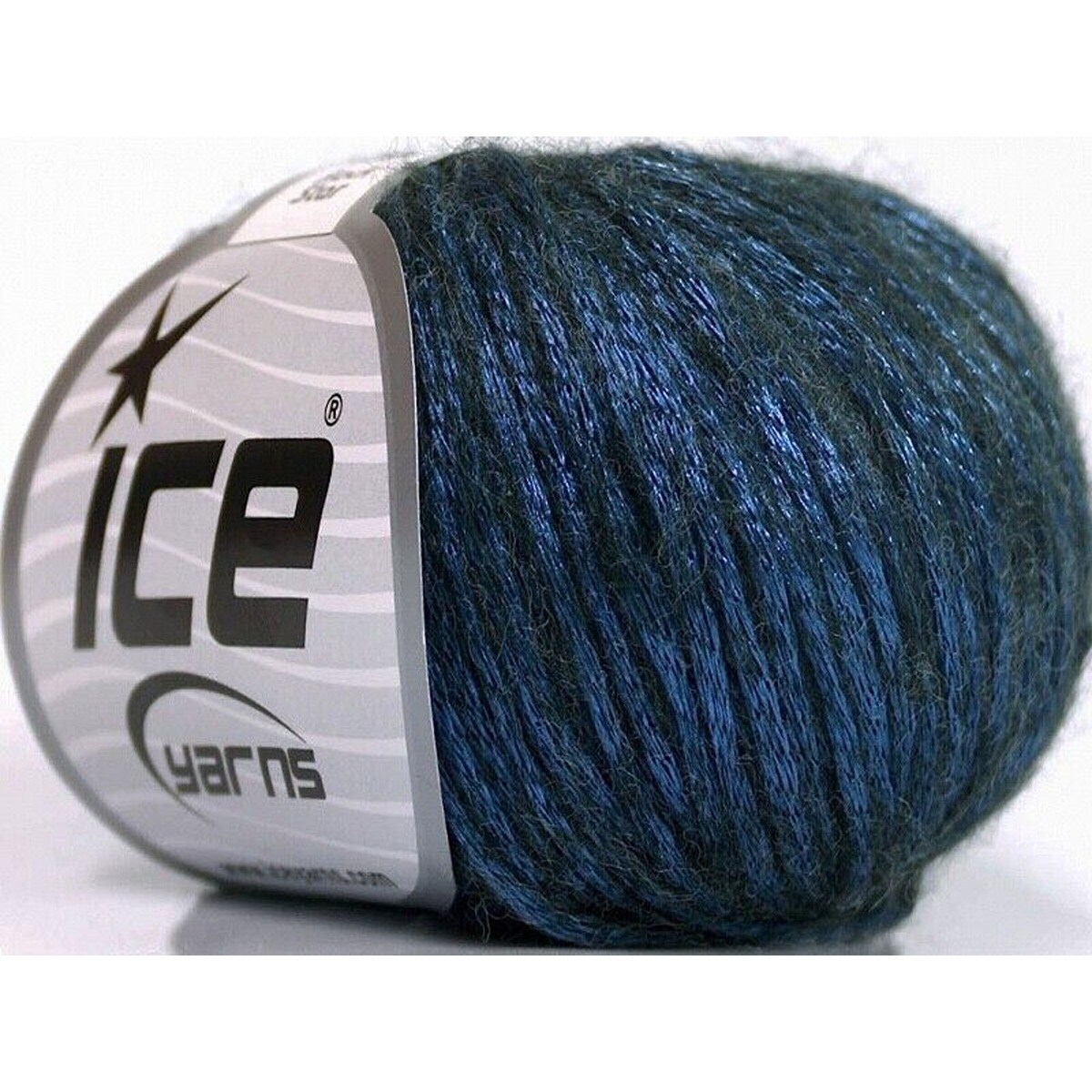 ICE 50 grams. Metallic Shine Merino Yarn
