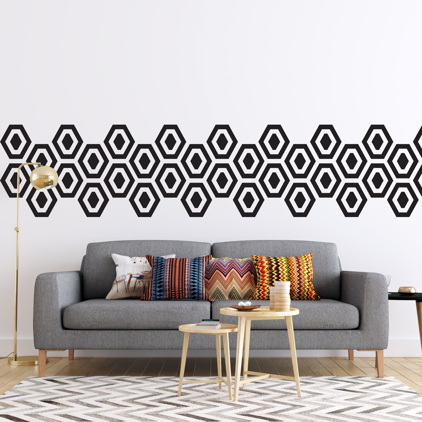 Hexagon Wall Decal Set/ Honeycomb Decor Decals/ Wall Decor/ Modern Hexagon  Wall Decal/ Hexagon Vinyl Decal/ Honeycomb Sticker/ FREE SHIPPING 