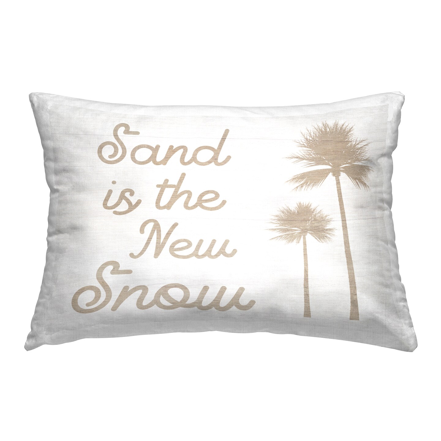 Stupell Industries Sand is New Snow Decorative Printed Throw Pillow