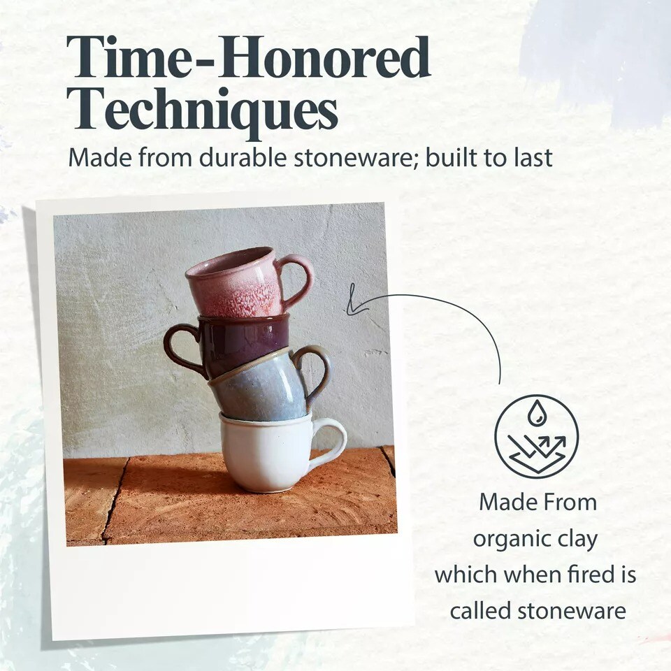 Portmeirion Minerals Mug Amethyst | 12oz| Dishwasher, Microwave Safe