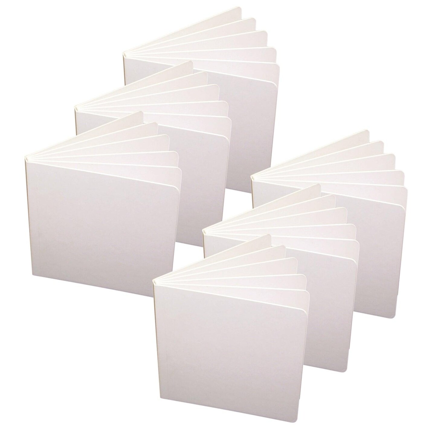 Blank Chunky Board Book, 5&#x22; x 5&#x22;, White, Pack of 6