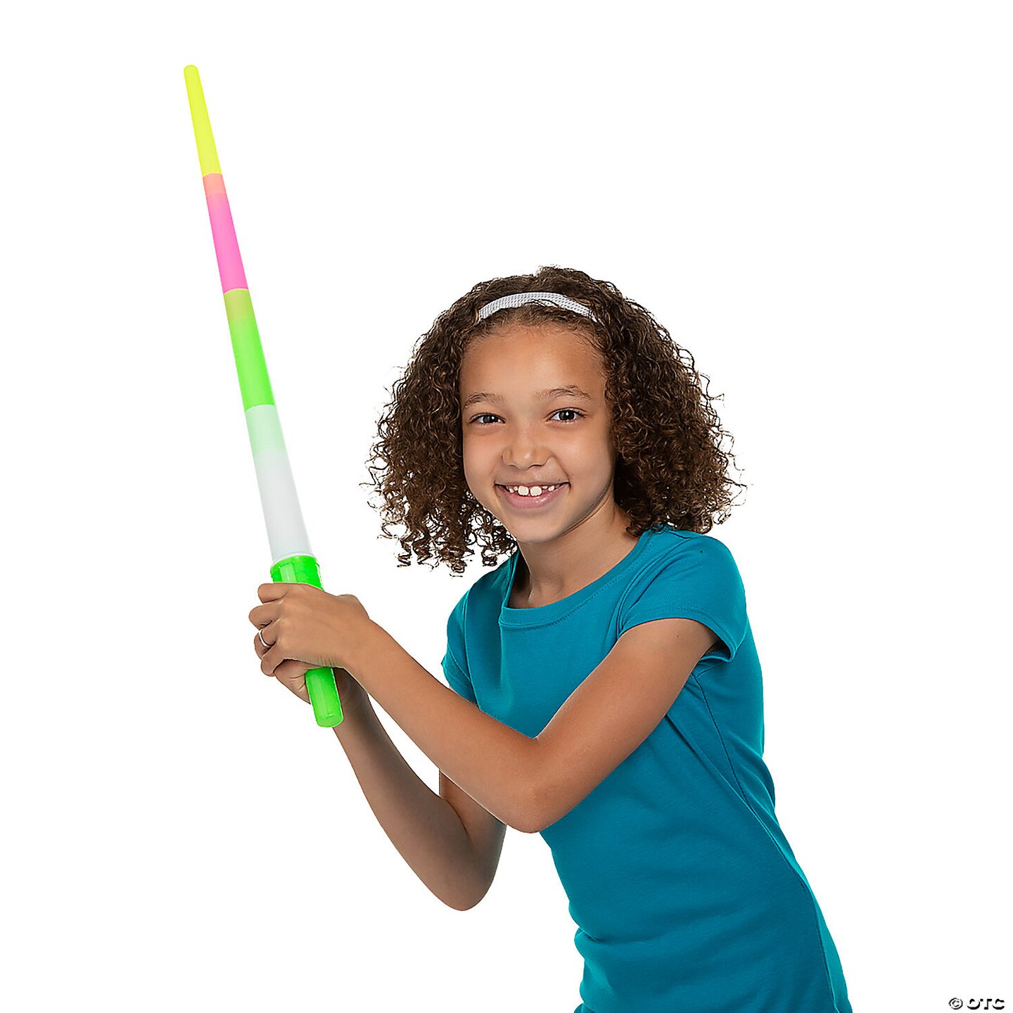 13 1/2&#x22; Light-Up Yellow, Pink, Green &#x26; White Expanding Swords - 12 Pc.