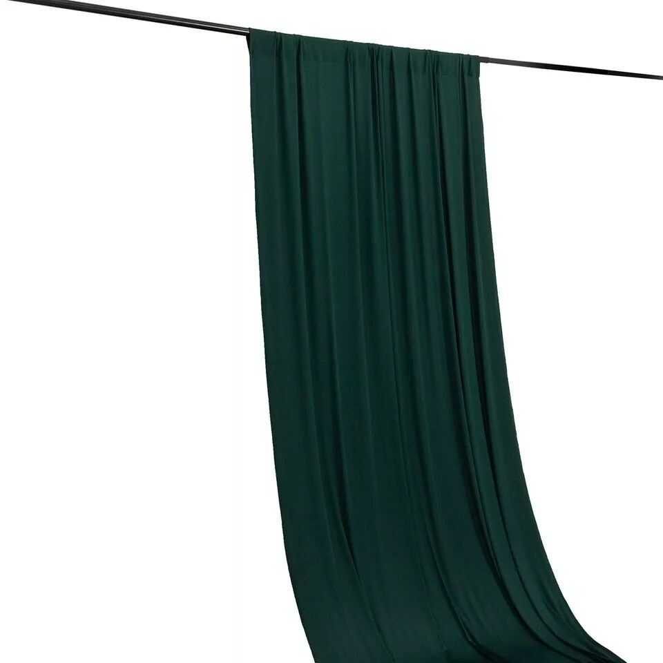 18 ft HUNTER GREEN 4-Way Stretch Spandex Divider Backdrop