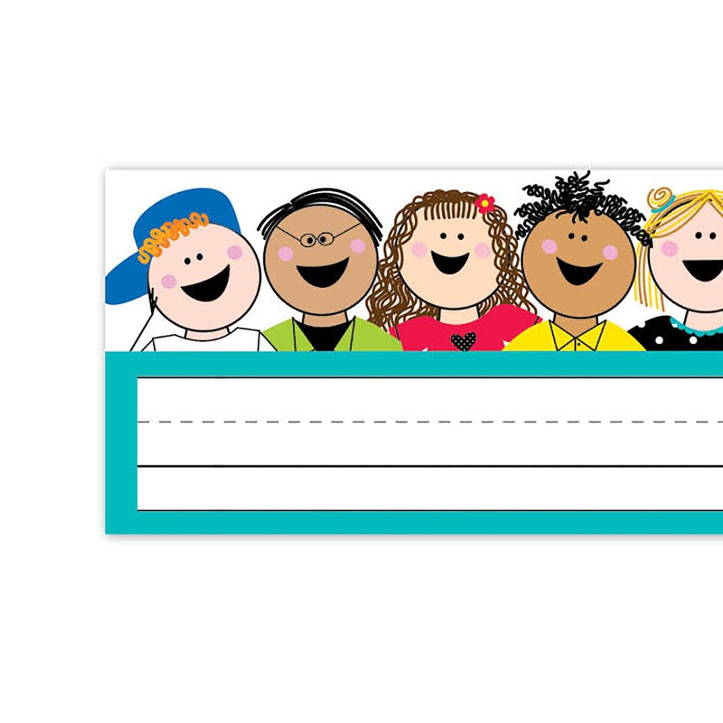Stick Kids Name Plates, 9-1/2&#x22; x 3-1/4&#x22;, 36 Per Pack, 6 Packs