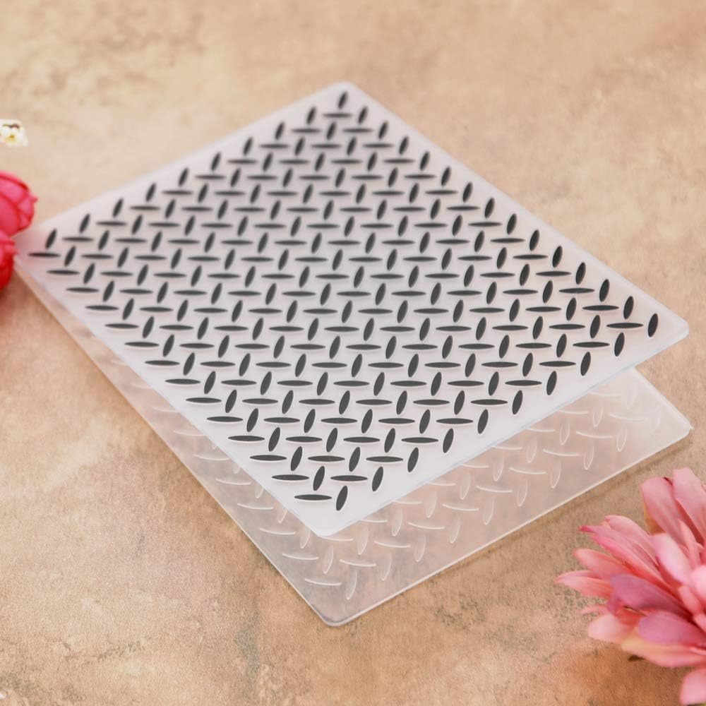 Grain Plastic Embossing Folders for Card Making Scrapbooking and Other Paper Crafts