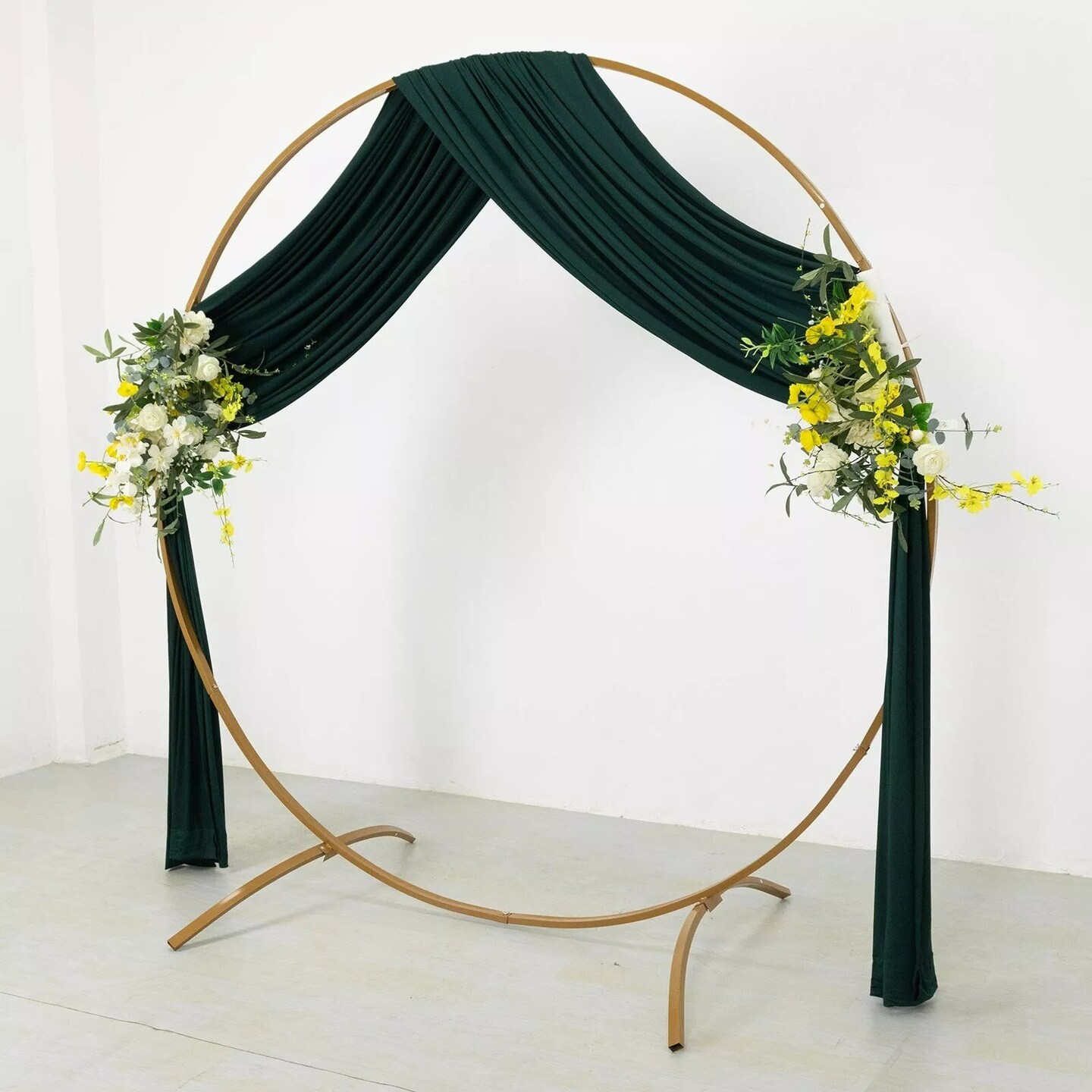 18 ft HUNTER GREEN 4-Way Stretch Spandex Divider Backdrop