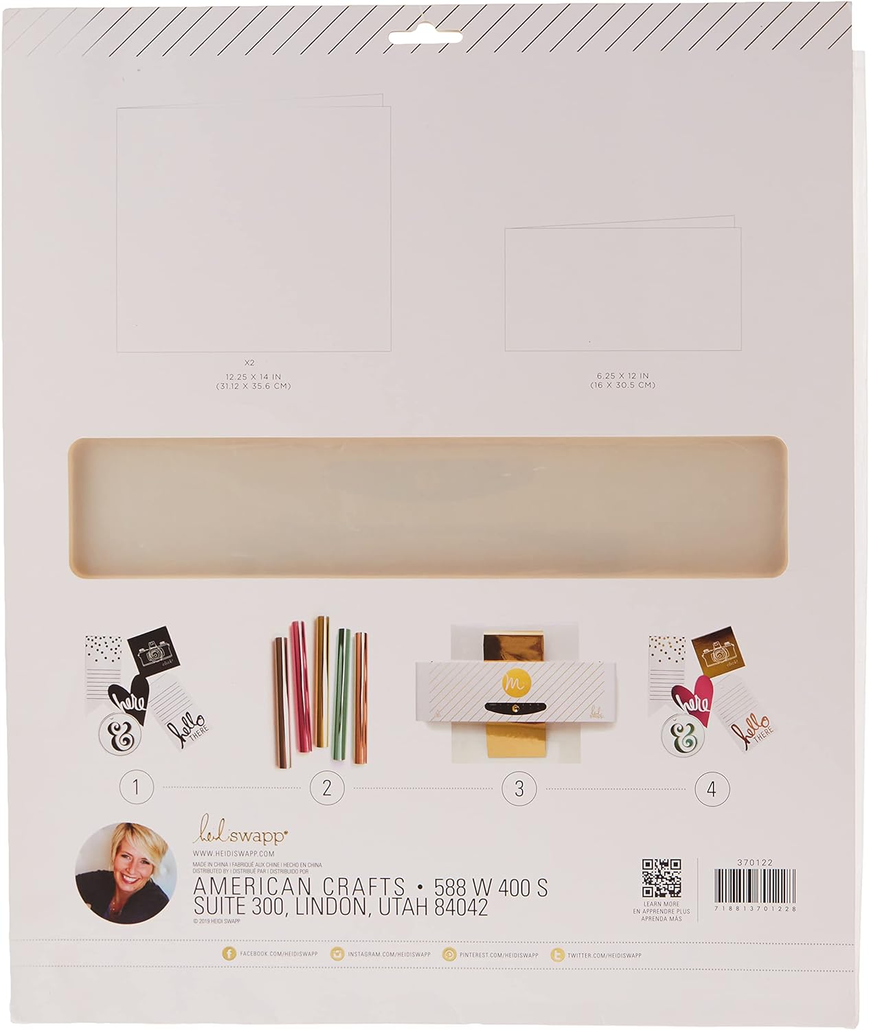 Heidi Swapp, Minc Transfer Folders, 3 Pack, Gold, Card Making Kit, Compatible with Minc Foiling and Laminator Machine, Scrapbooking, Journaling, Crafting, and More