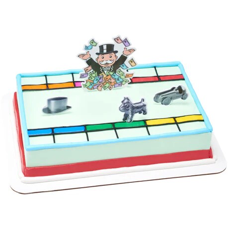 Hasbro Monopoly Let&#x27;s Play! Cake Kit 4 Piece