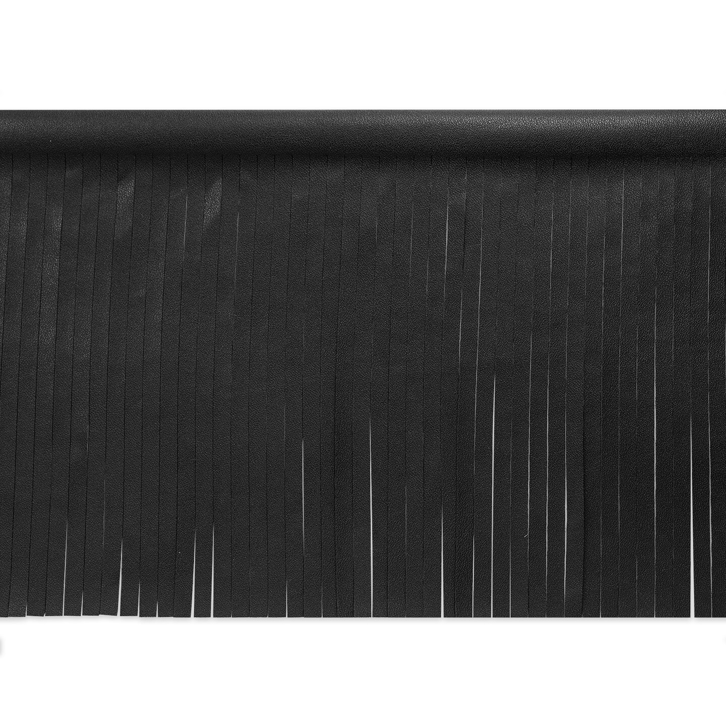 10 Yards of 6" Matte Finish Vegan Leather Fringe Trim | 10 yard cut