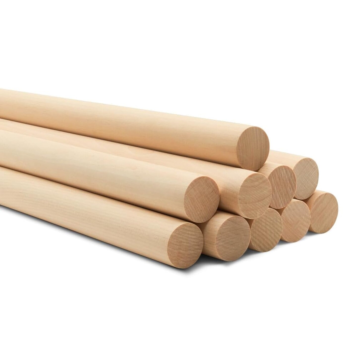 Dowel Rods Wood Sticks Wooden Dowel Rods - 1 x 36 Inch Unfinished Hardwood Sticks - for Crafts and DIYers - 2 Pieces