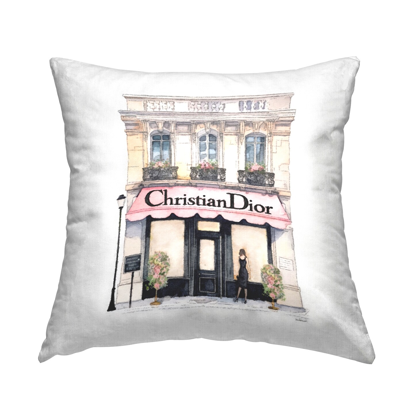 Stupell Industries Glam Fashion Storefront Decorative Printed Throw Pillow