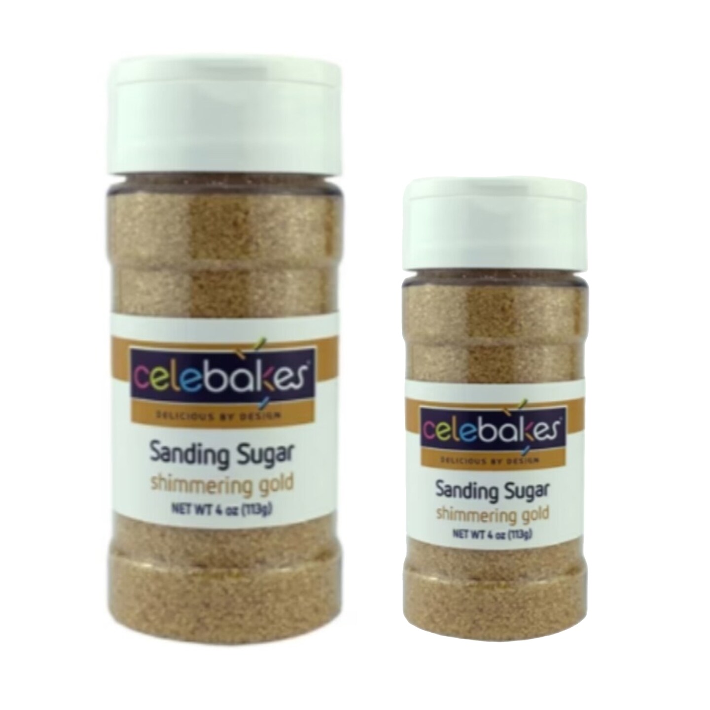 Celebakes Shimmering Gold Sanding Sugar, 4 oz.