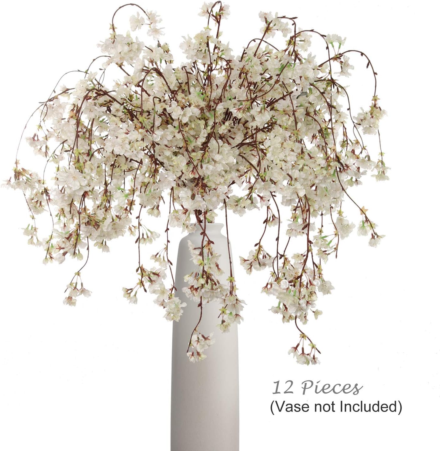 Elegant Floral Charm 60-Inch Hanging Cherry Blossom - Beautiful Artificial Flower Garland for Home and Event Decorations - Enhance Your Space with Captivating Blossoms, Floral Home by Artificial Flowers