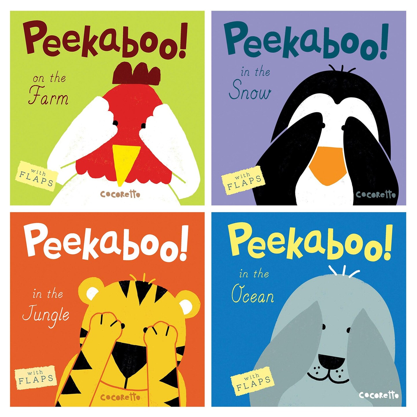 Peekaboo! Complete Set of 4 Board Books