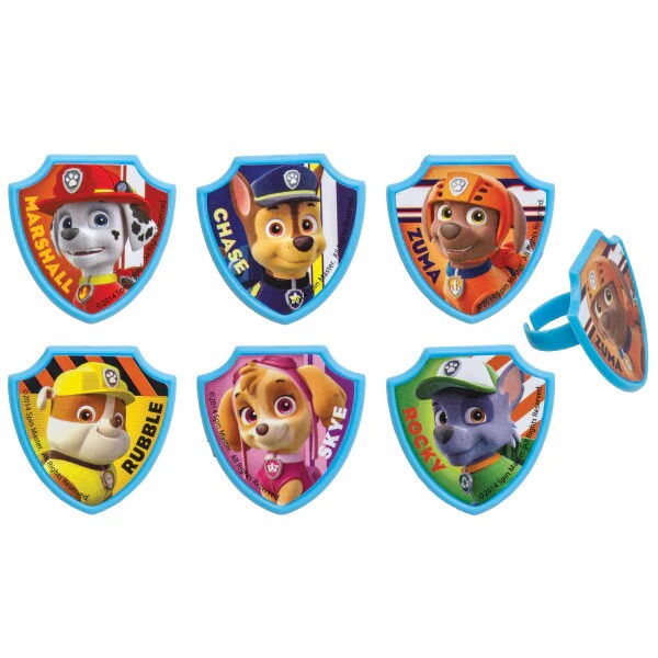 PAW Patrol Ruff Ruff Rescue Cake Cupcake Rings - 12ct per order