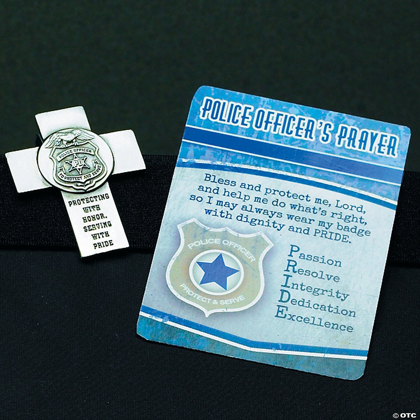 Police Officer Prayer Visor Clip