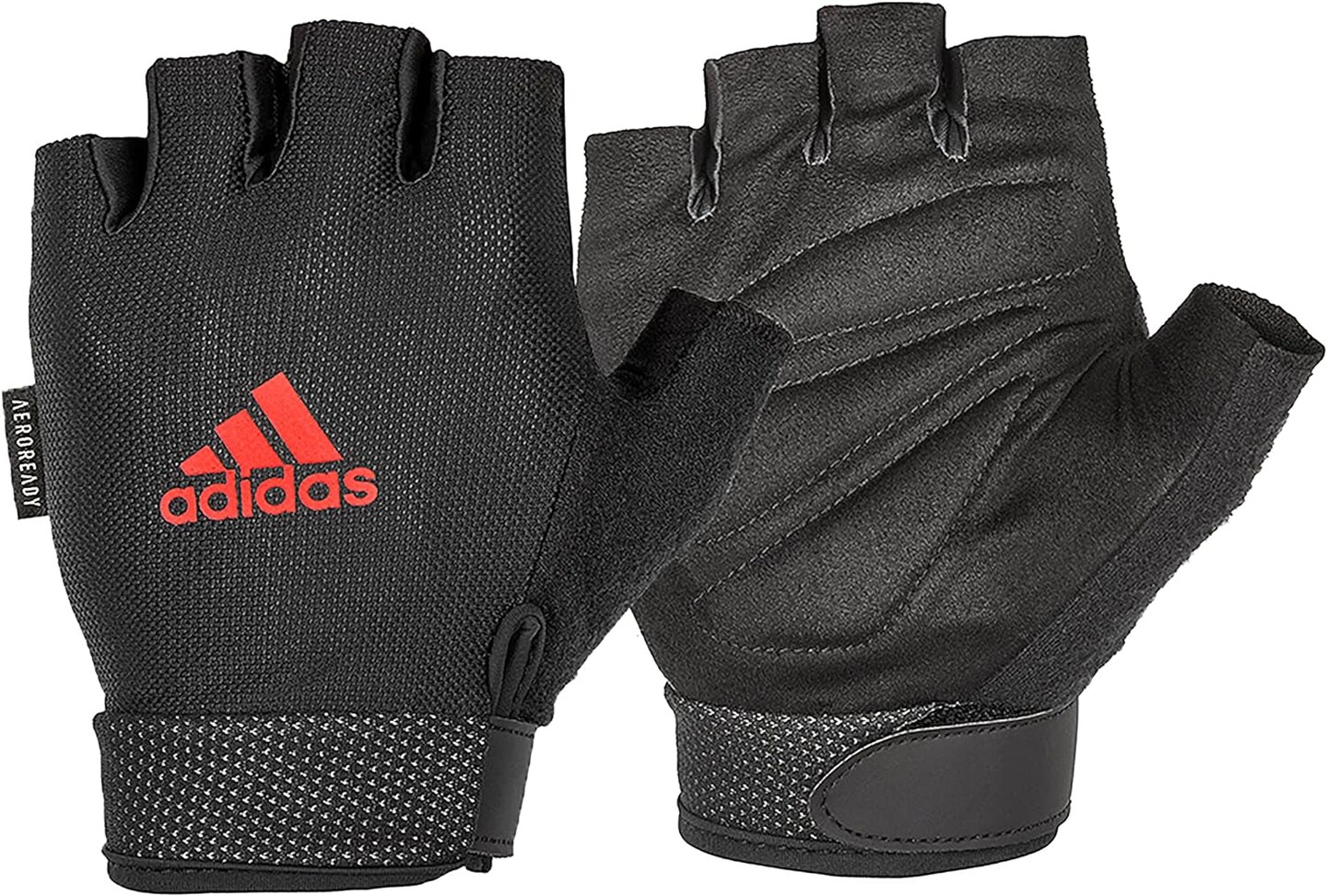 Essential Adjustable Fingerless Gloves for Men and Women - Padded Weight Lifting Gloves - Adjustable Wrist Straps for Tailored, Secure Fit