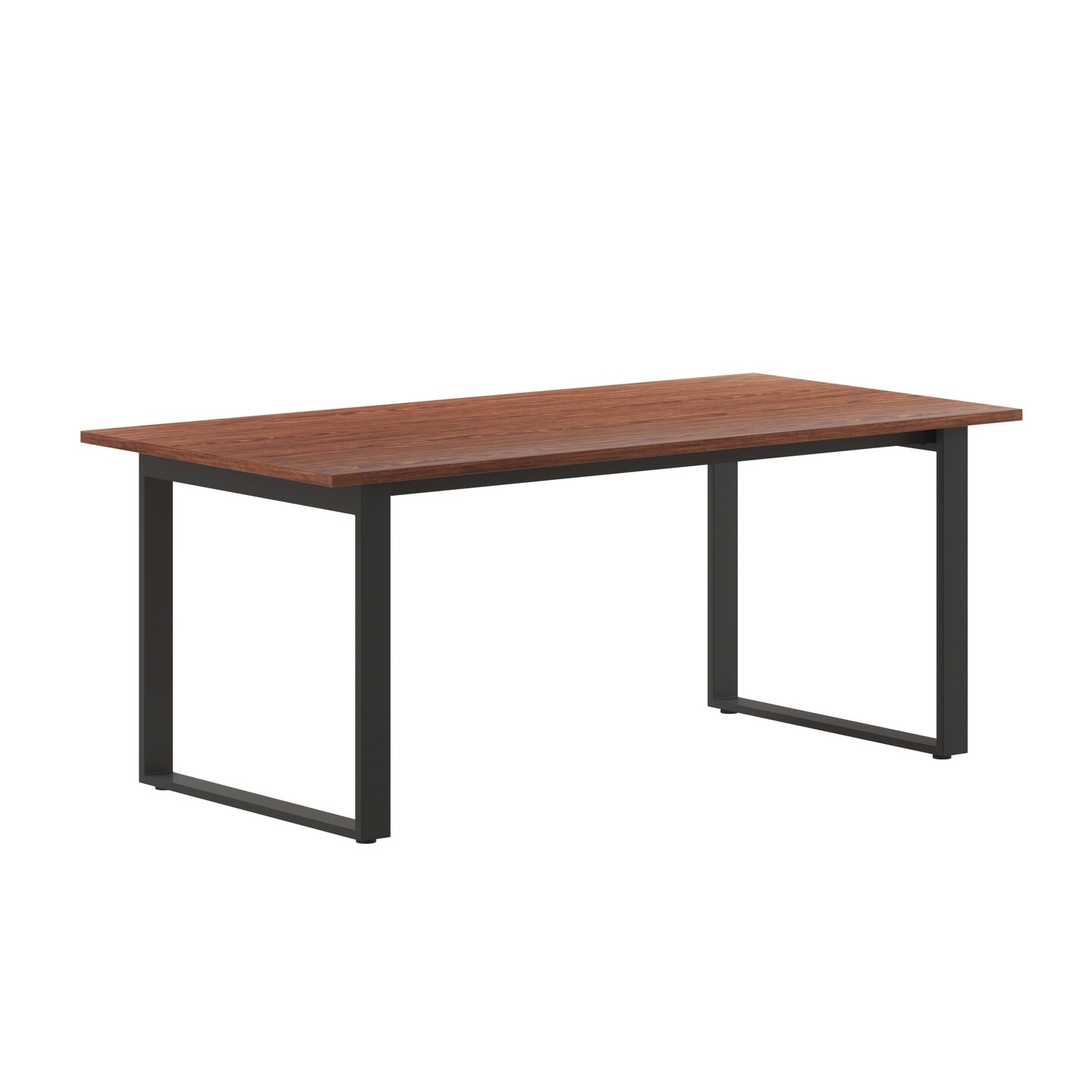Emma and Oliver Remy 72x36 Dining or Gaming Table with Double Sided Laminate Table Top and Heavy Duty U-Frame Steel Base