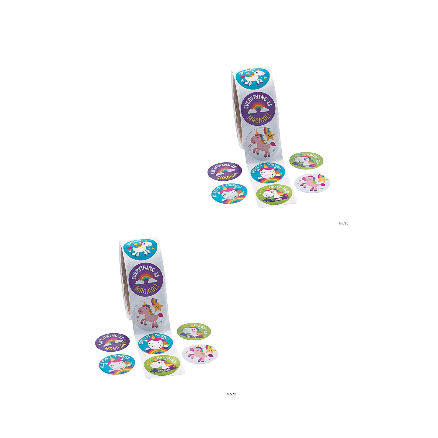 Unicorn Sticker Roll - 100 Pc.