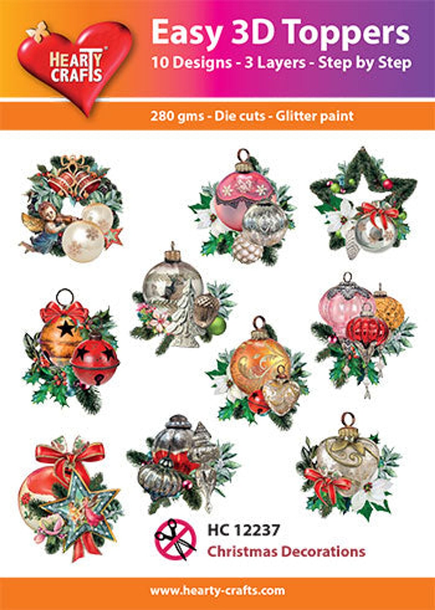 Hearty Crafts Easy 3D-Toppers Christmas Decorations | Michaels