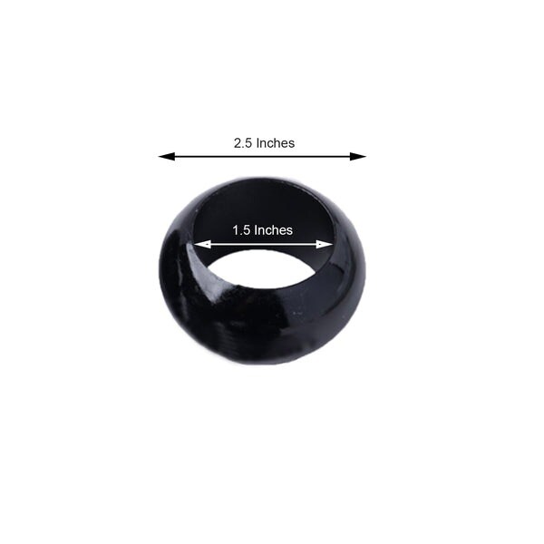 12-Pieces Acrylic Napkin Rings Set