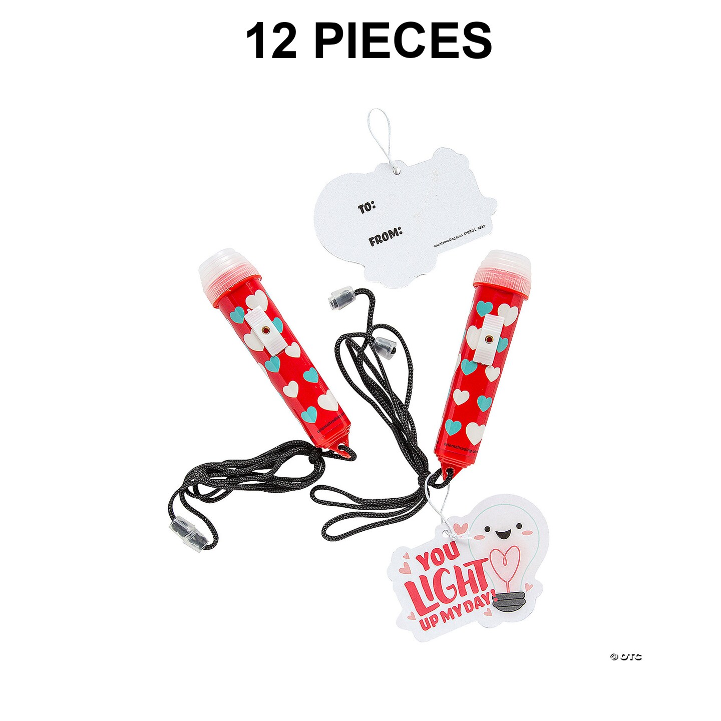 Flashlight on a Rope Valentine Exchanges for 12