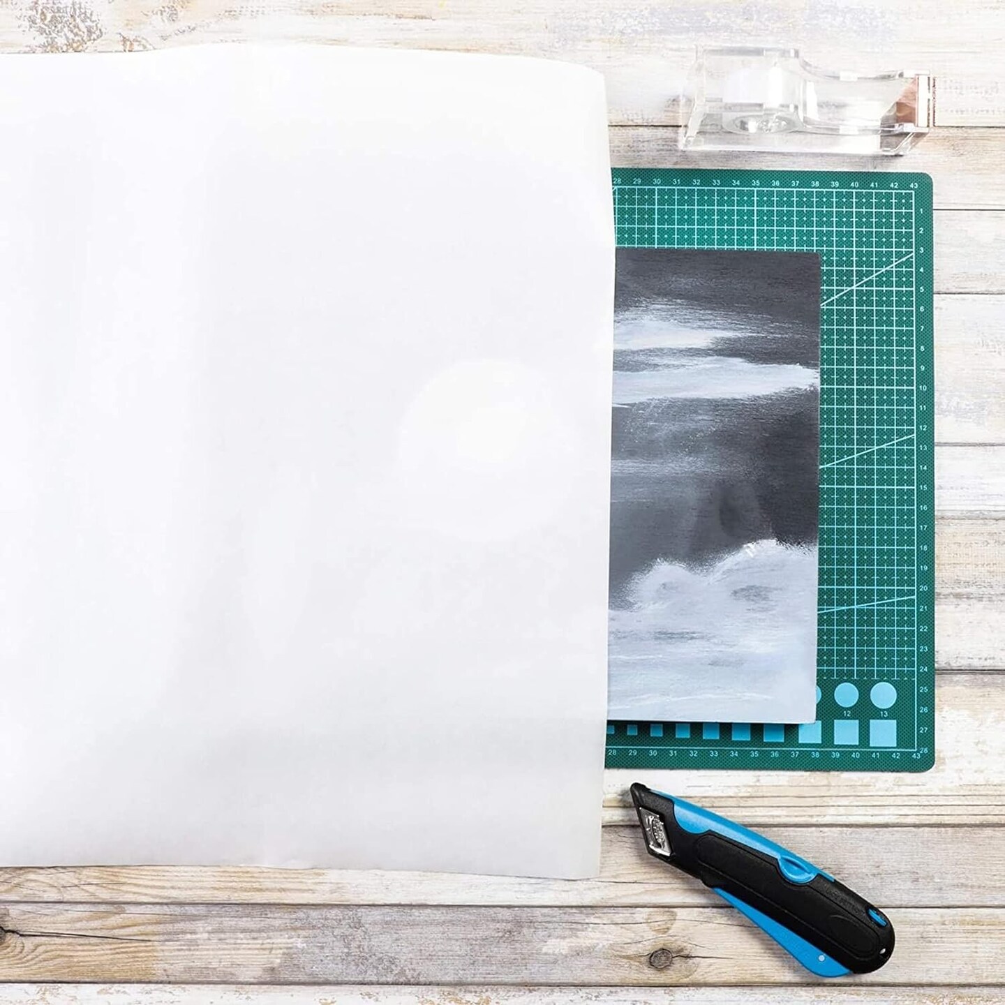 100 Pack 16 x 20-Inch Glassine Paper Sheets - Pastelmat Achival for Protecting Artwork, Photographs, Documents and DIY Crafts