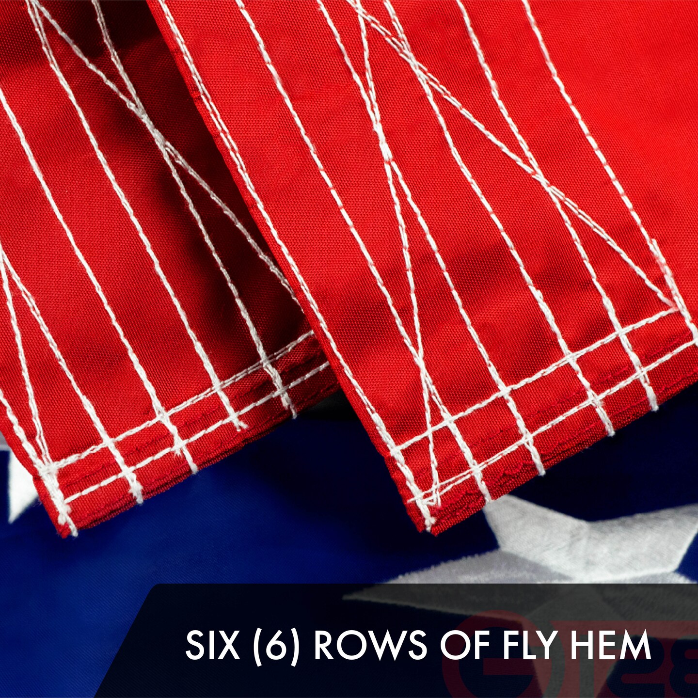 American Flag 300D Embroidered Polyester 10x15 Ft