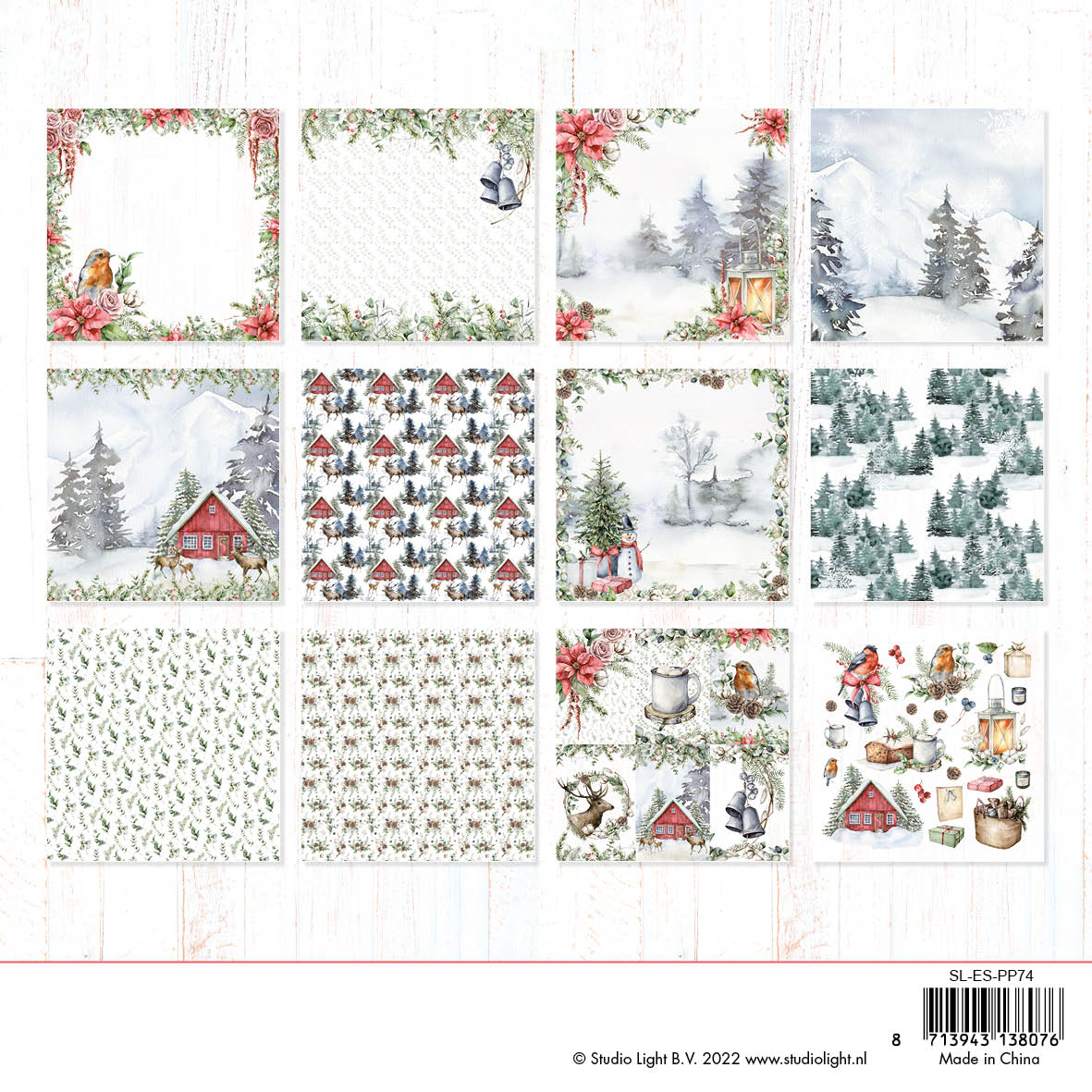 Studio Light SL Paper Pad Christmas Essentials 200x200x9mm 36 SH nr.74 ...