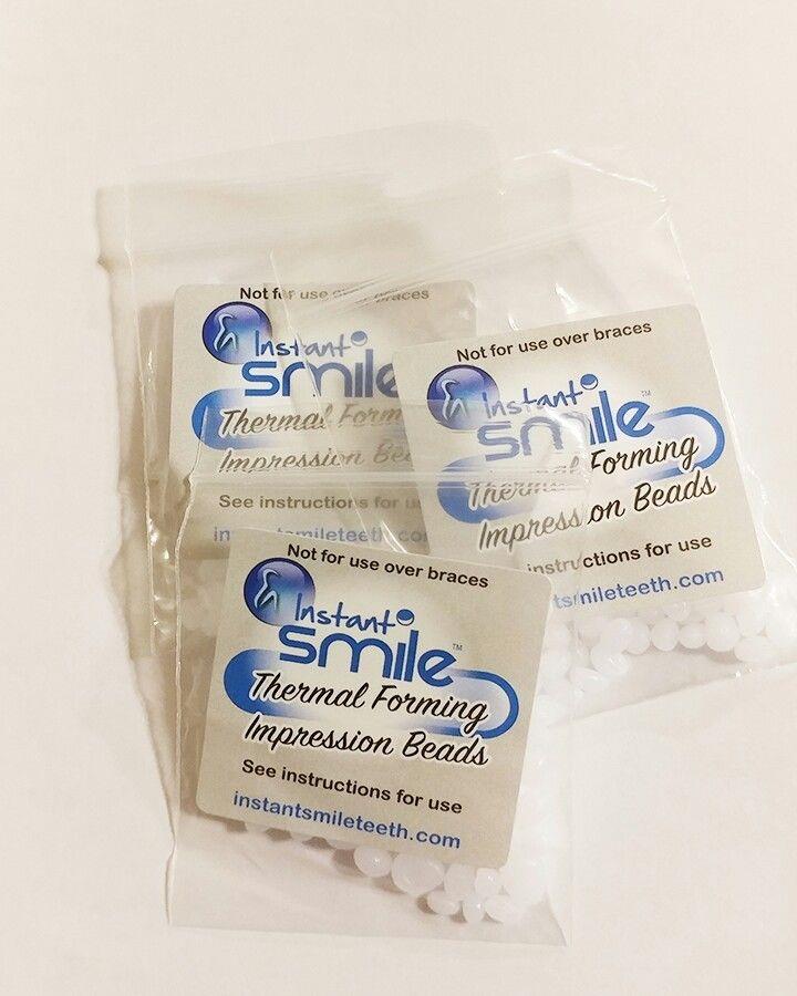 Instant Smile Teeth 10 pack THERMAL FITTING BEADS Cosmetic Dental Makeover