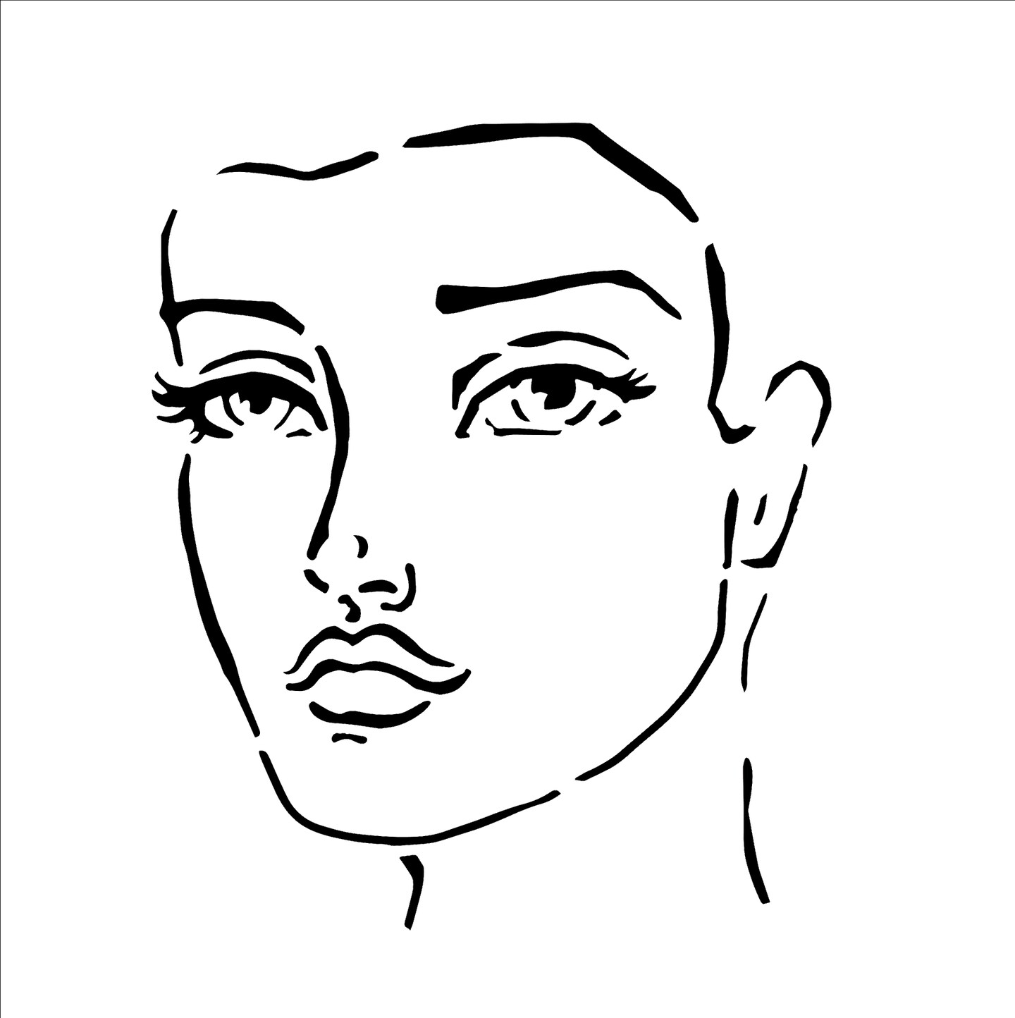 creative-expressions-jane-davenport-head-turn-3-4-turn-6-in-x-6-in-stencil-michaels