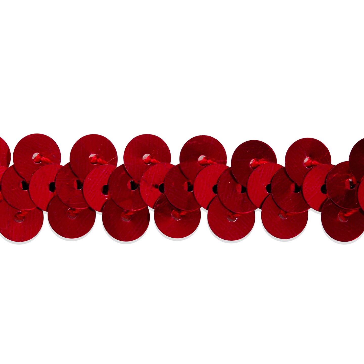 10 yards of 1 Row 3/8" Metallic Stretch Sequin Trim | 10 yard cut