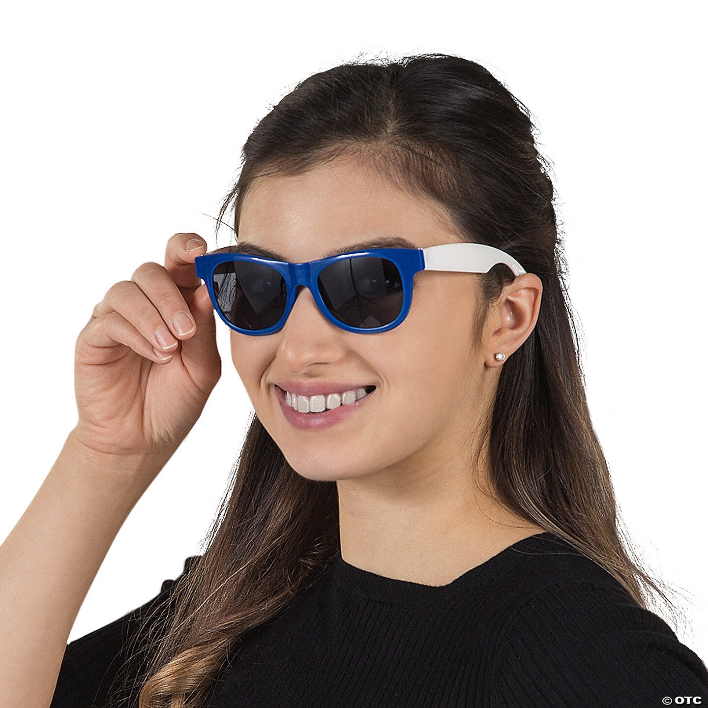Adults Blue &#x26; White Two-Tone Sunglasses - 12 Pc.