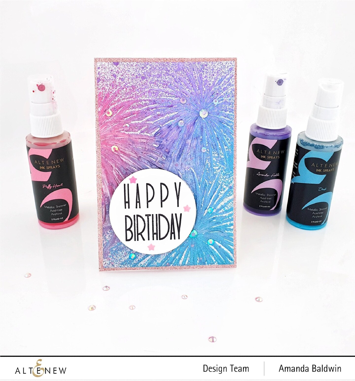 Firework Trio 3D Embossing Folder