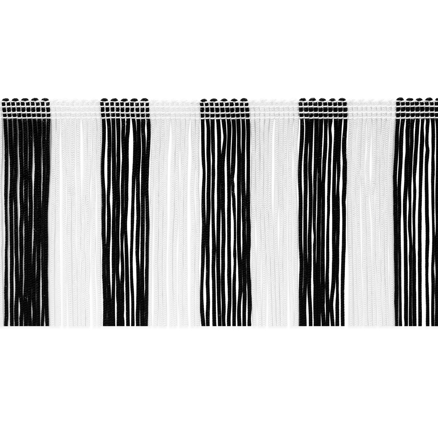 20 Yards of 2" Striped Multicolor Chainette Fringe Trim | 20 yard cut