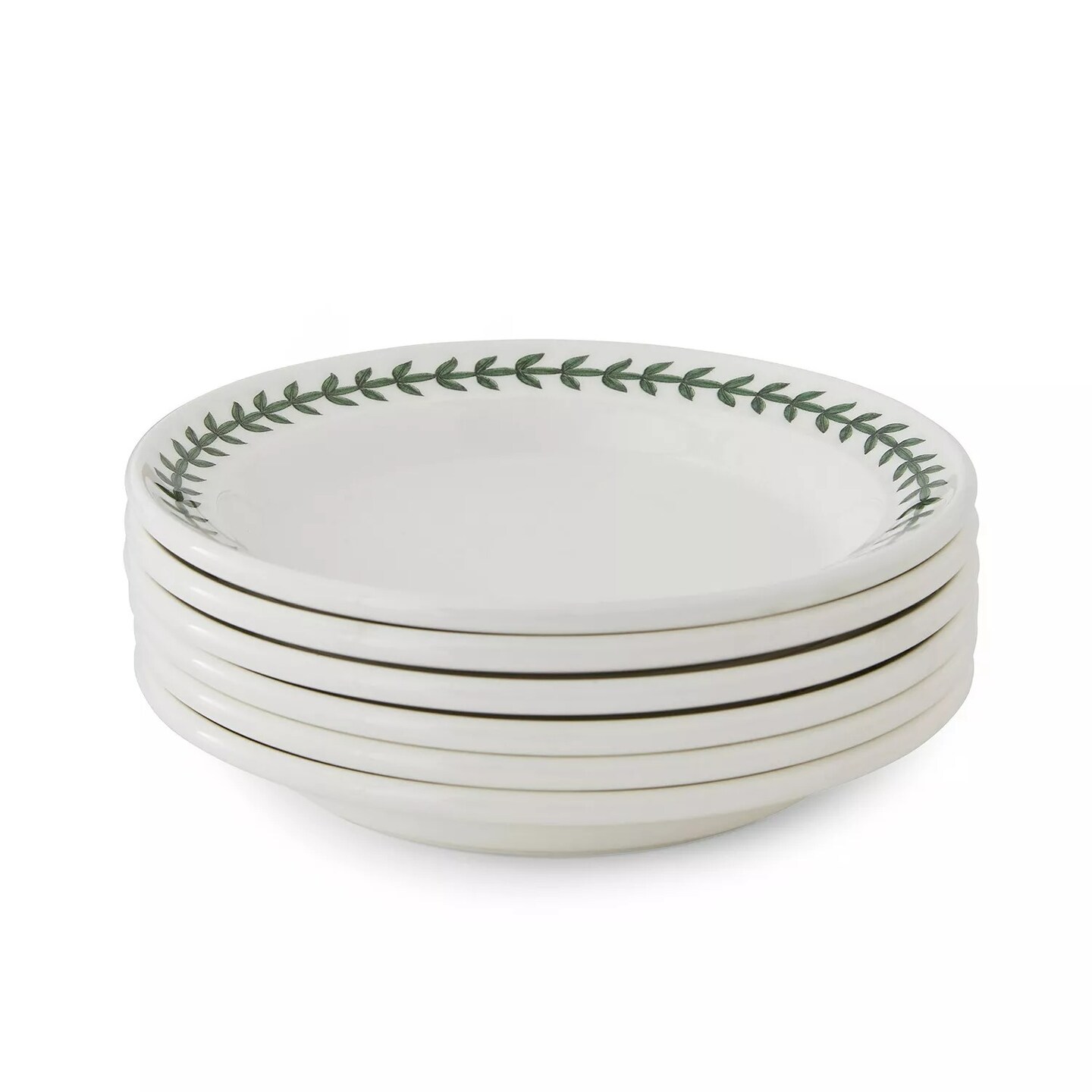 Portmeirion Botanic Garden Laurel Leaf Side Plate | Set of 6 | 6.5 Inch