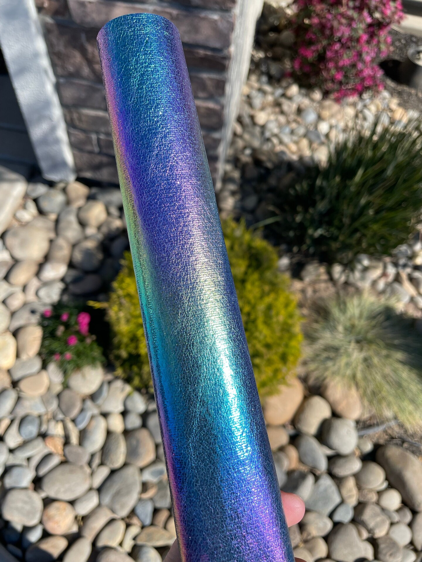 Teal holographic foil Vinyl (lightweight)