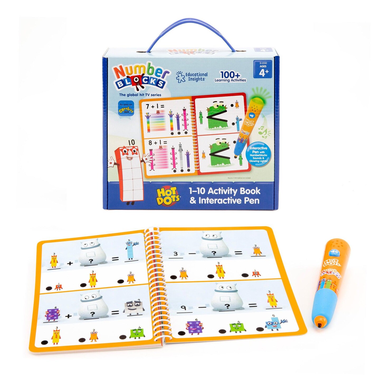 Hot Dots&#xAE; 1-10 Numberblocks Activity Book &#x26; Interactive Pen